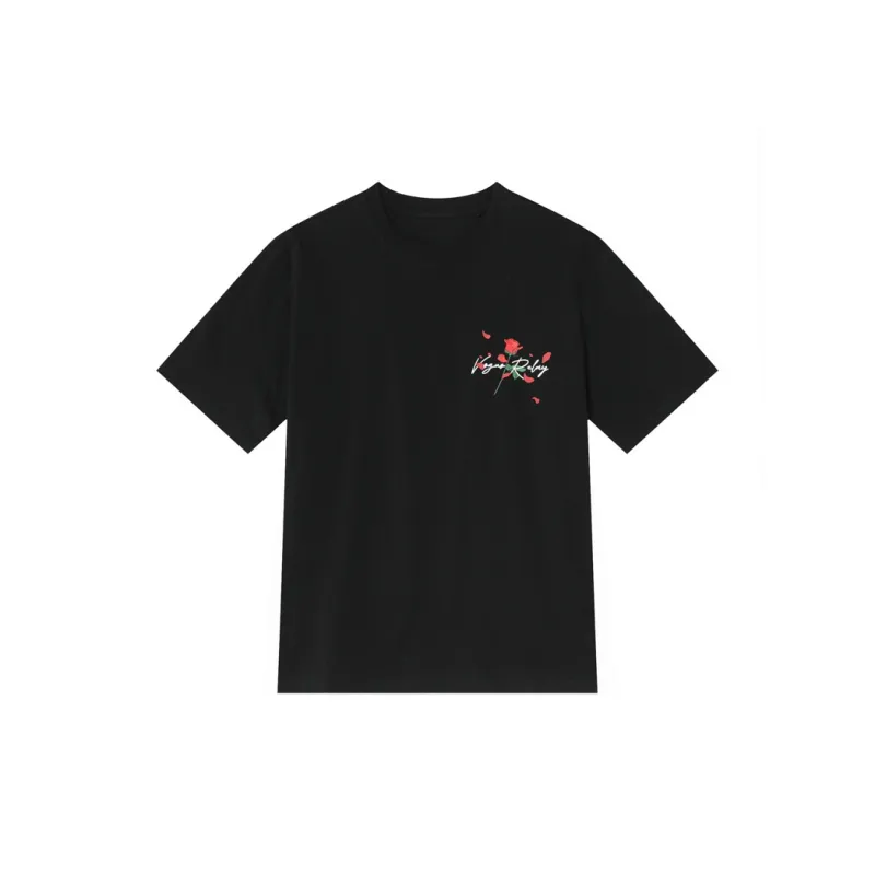 Voguo Relay T Shirt Unisex White, Black-1