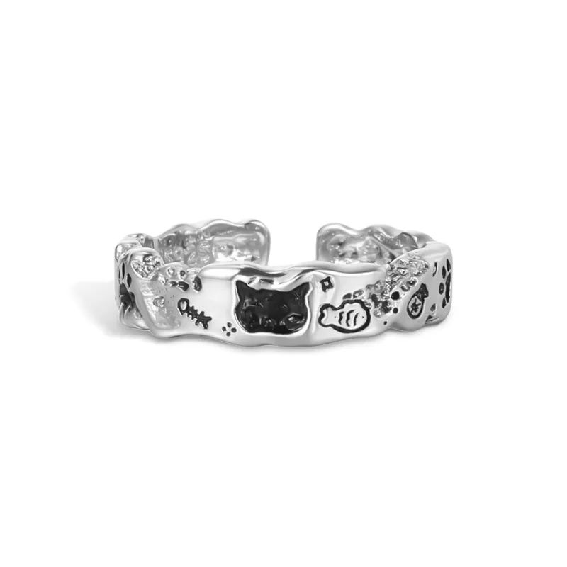 YOASOBI Copper Silver Plated Rings Unisex-1
