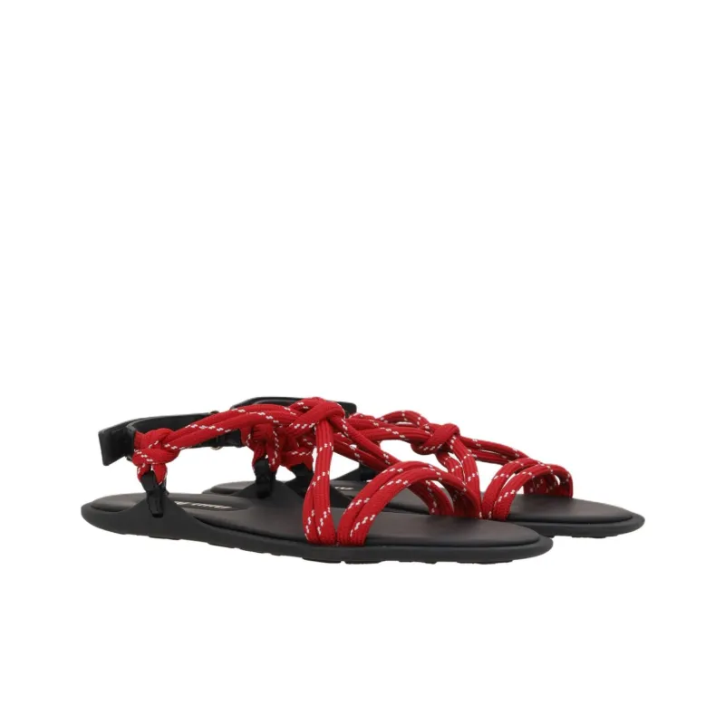 MIU MIU One Strap Sandals Women's Red-2