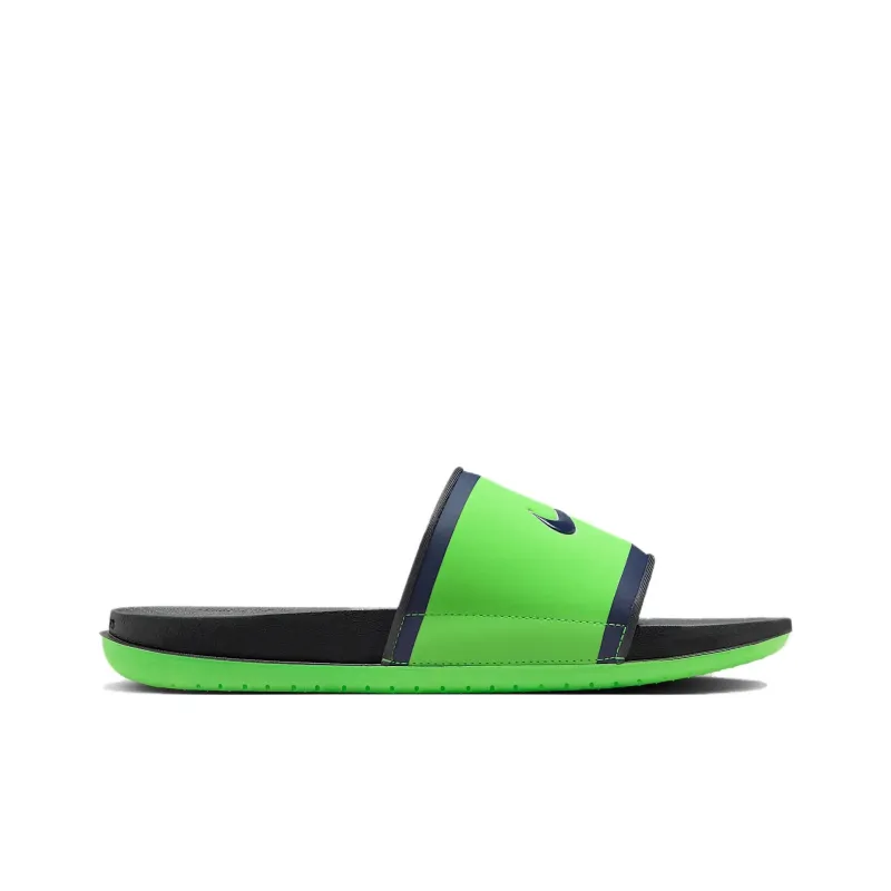 Nike Offcourt Slip Resistant Abrasion Resistant Slide Slippers Unisex Black Green-1