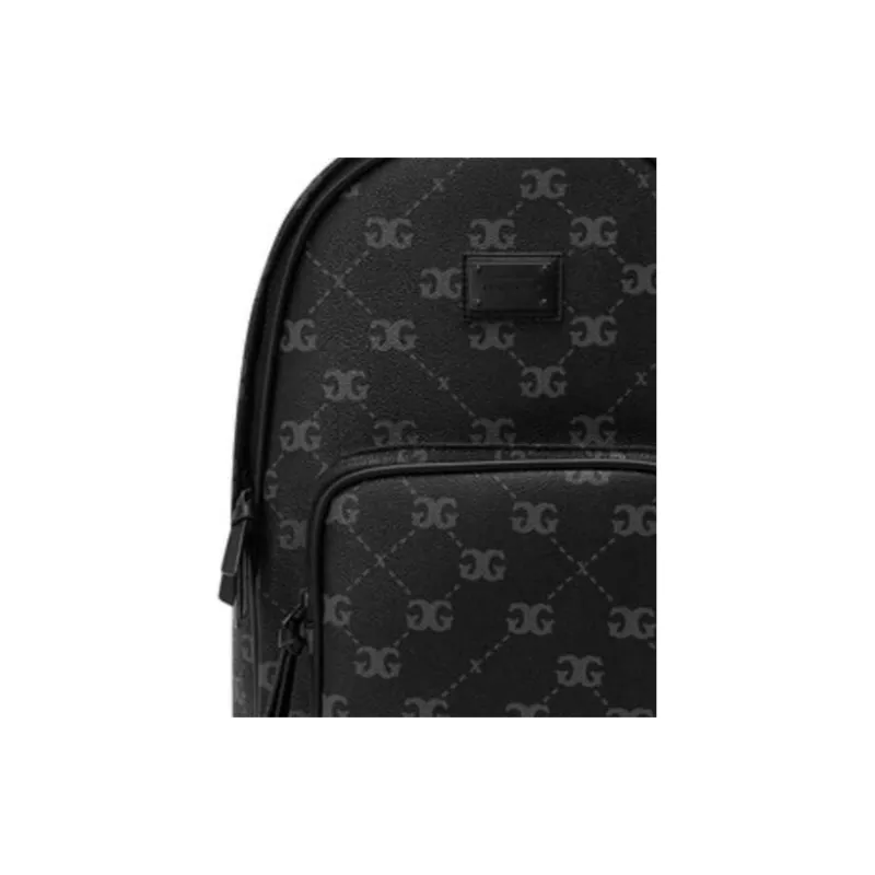 GXG PU Backpack Medium Size Men's Black-4