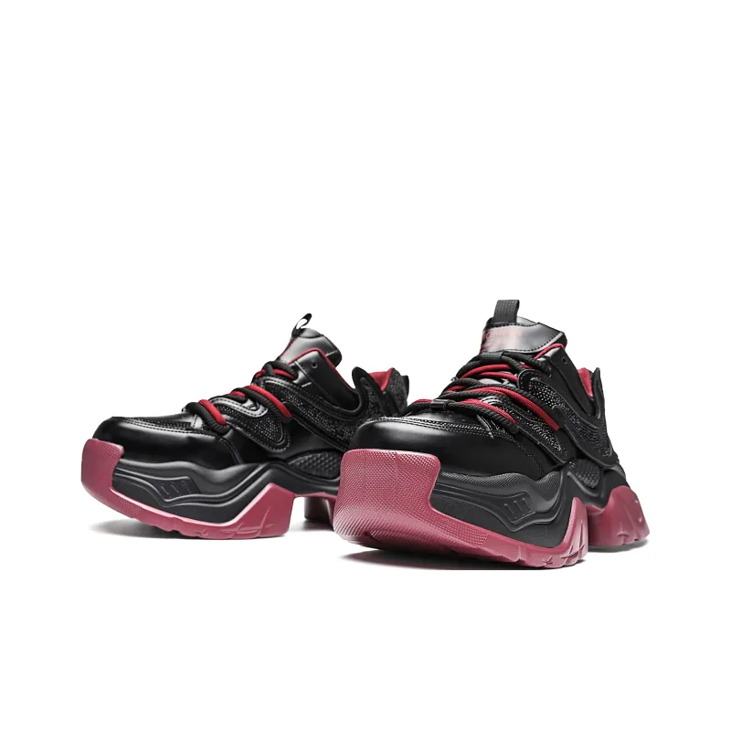 ORD Low Top Chunky Sneakers Unisex Black-3