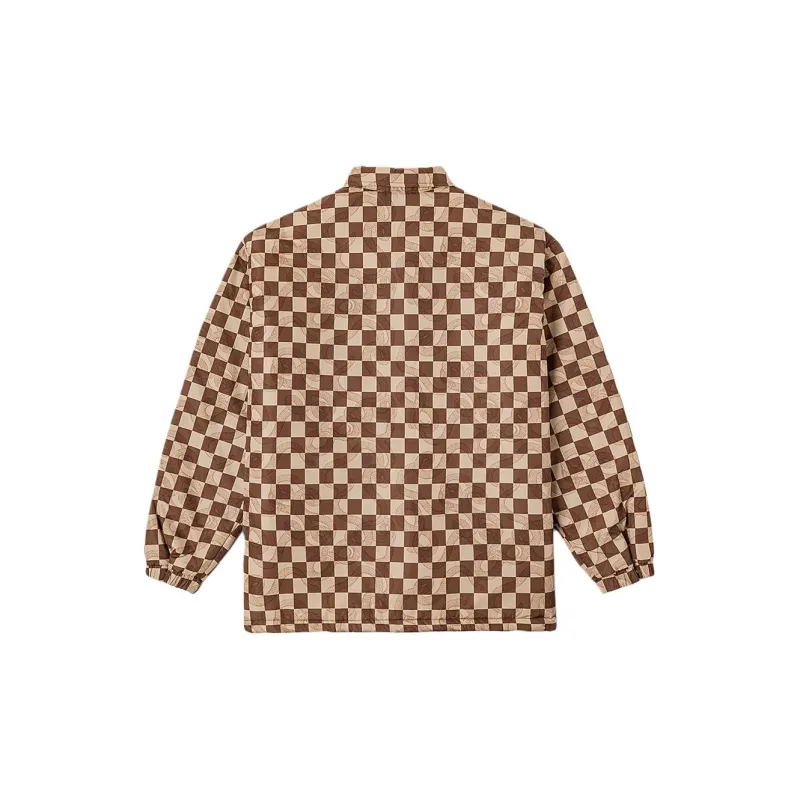Vans LT PADDED Jacket Unisex Brown Checkerboard-1