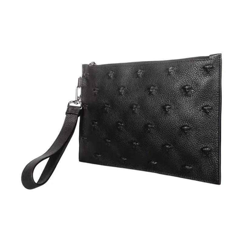 VERSACE VERSACE Nylon Fabric Clutch Regular Men's Black-1