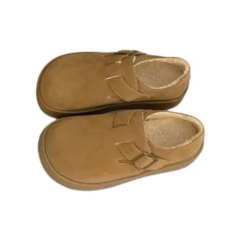 Yamada Hyakuju Home Slippers Chestnut Antelope Brown