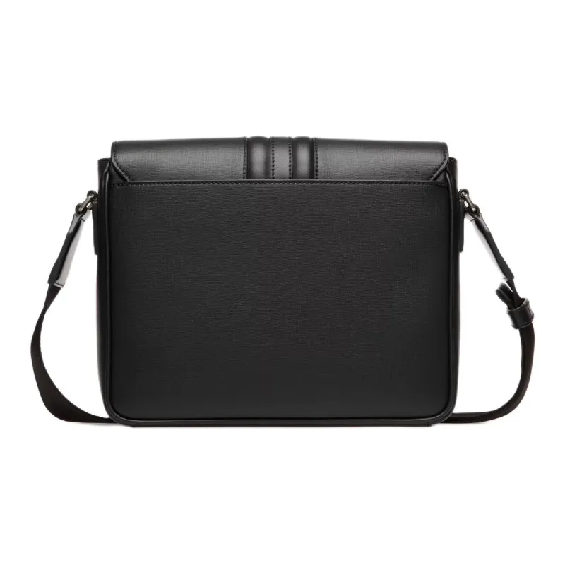 BALLY MYTHOS Regenerated Cow Leather Shoulder Bag Crossbody Bag Men's Black-6
