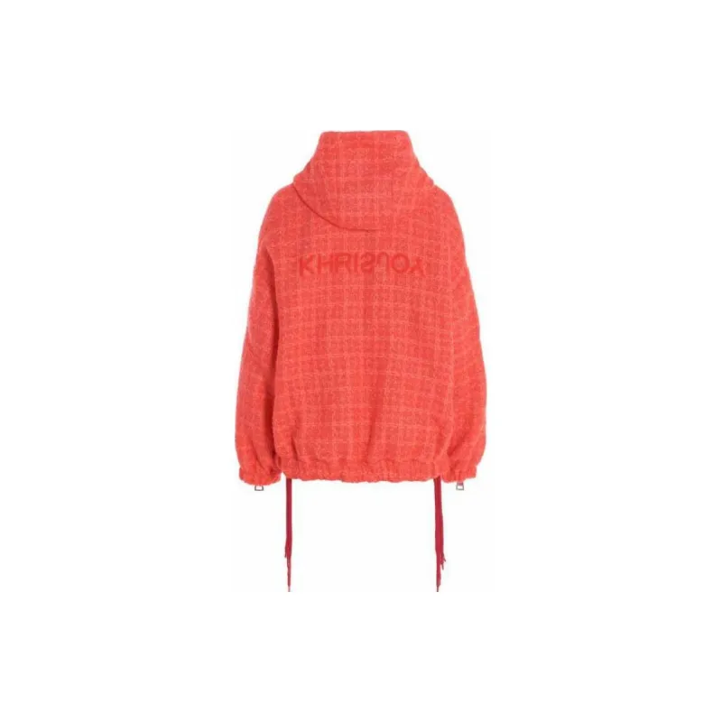 KHRISJOY Chris Tweed Zip-Up Windbreaker Jacket-1