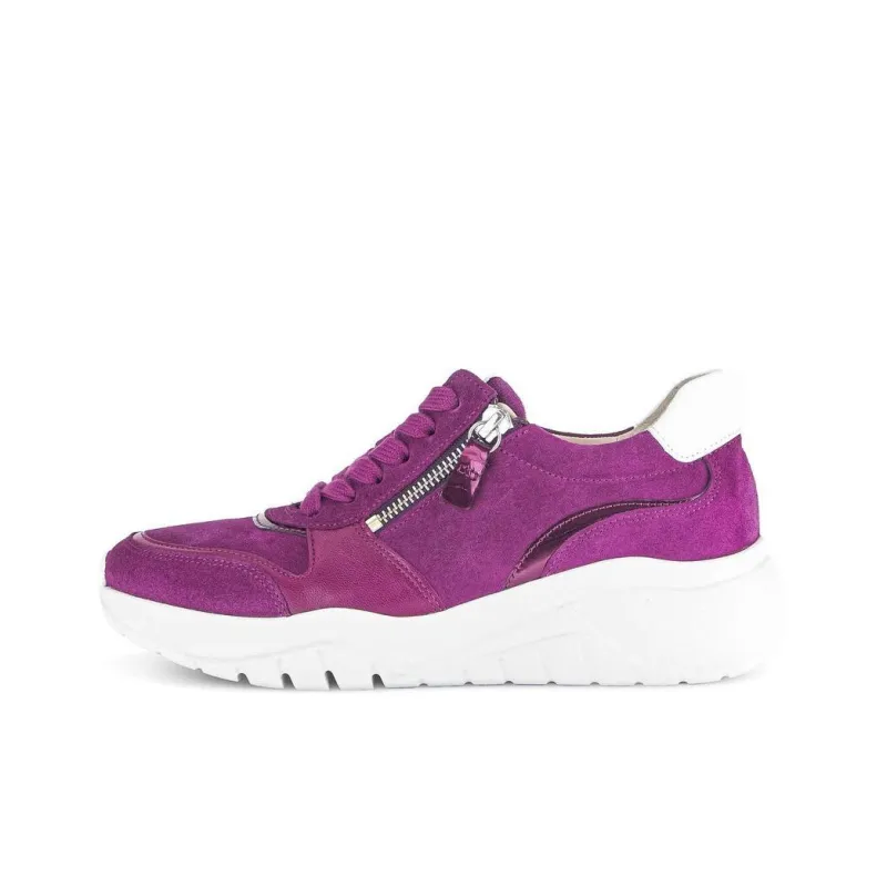 Gabor Fashion Slip-Resistant Low-Top Casual Shoes Women's Purple-0