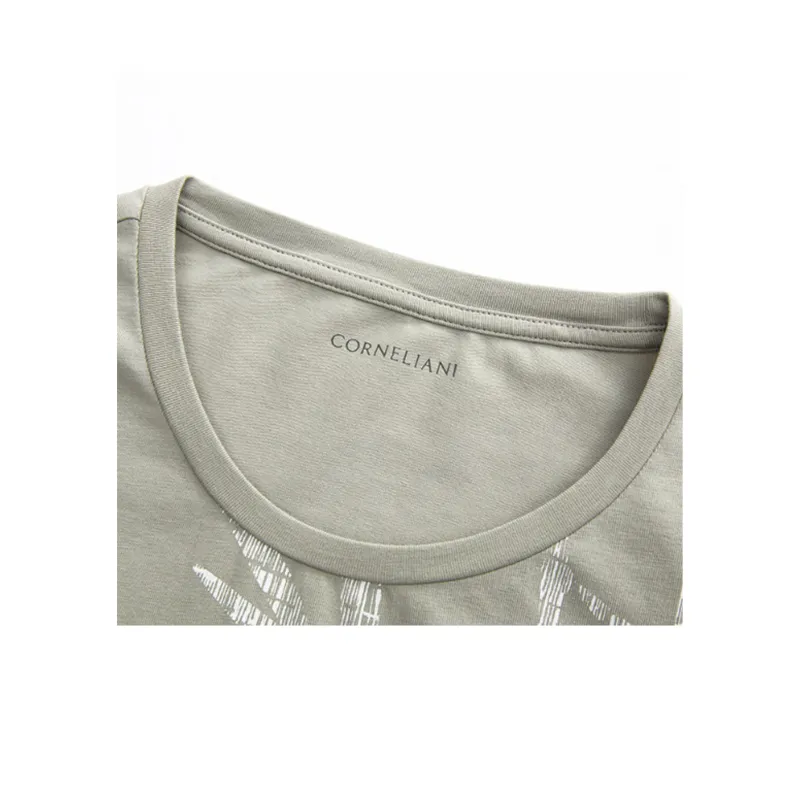 Corneliani T Shirts Men Green-3