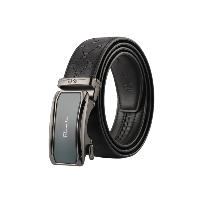 15 MINS Cow Split Leather Leather Belts Men's Width  3.5cm-0