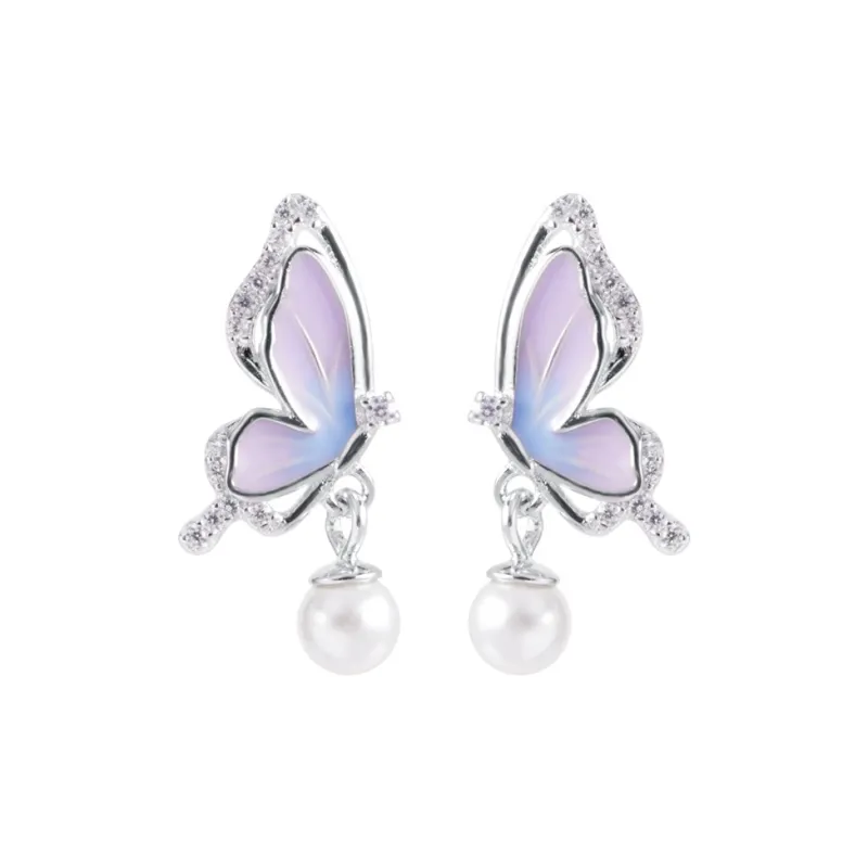 WINY 925 Silver, Synthetic Cubic Zirconia Stud Earrings Women's-0
