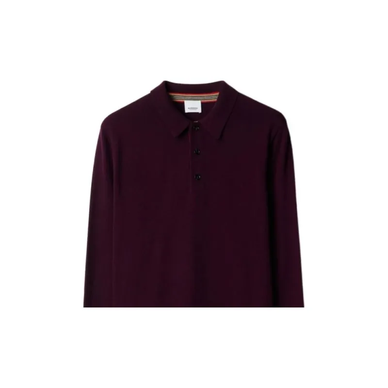 Burberry Polo Shirt Men's Deep Grape-1