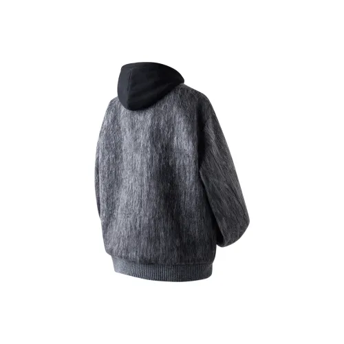 GY.VG Coats Unisex Gray