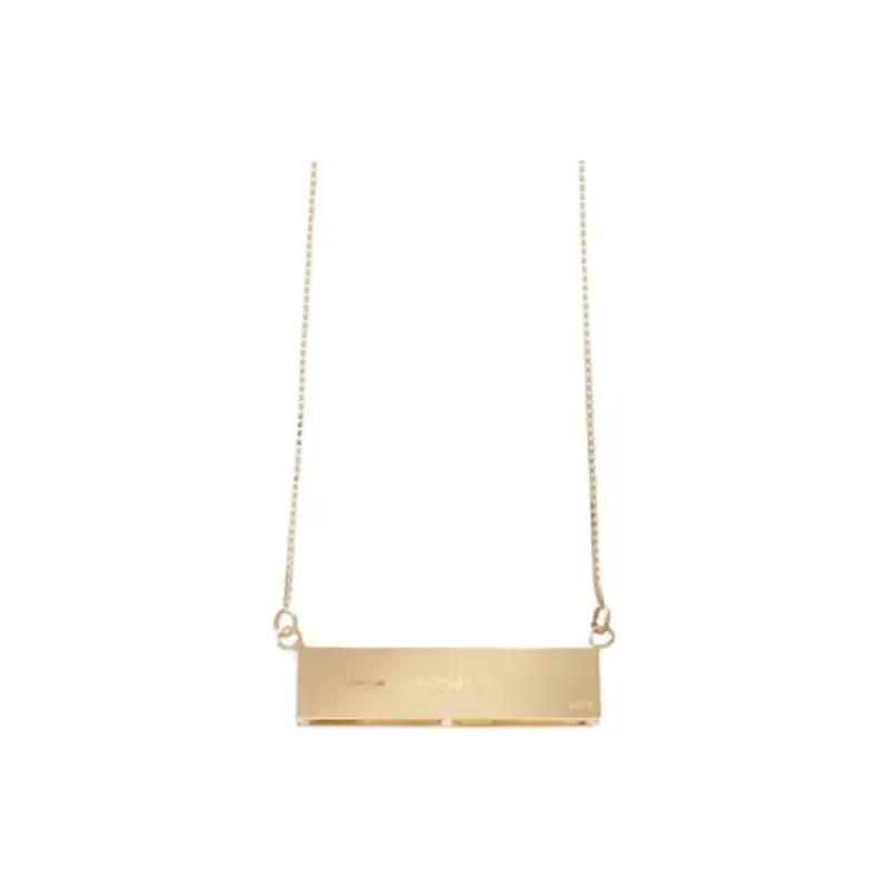 Supreme Name Plate Pendant 14k-1