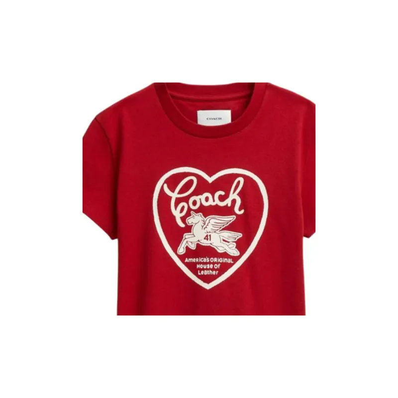 COACH T Shirts Women's Red-4