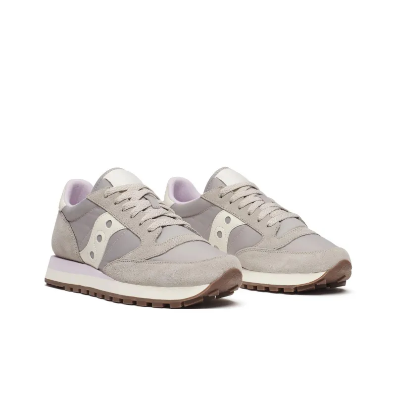 Saucony Jazz Original Slip Resistant Low Top Casual Shoes Women's Gray-1