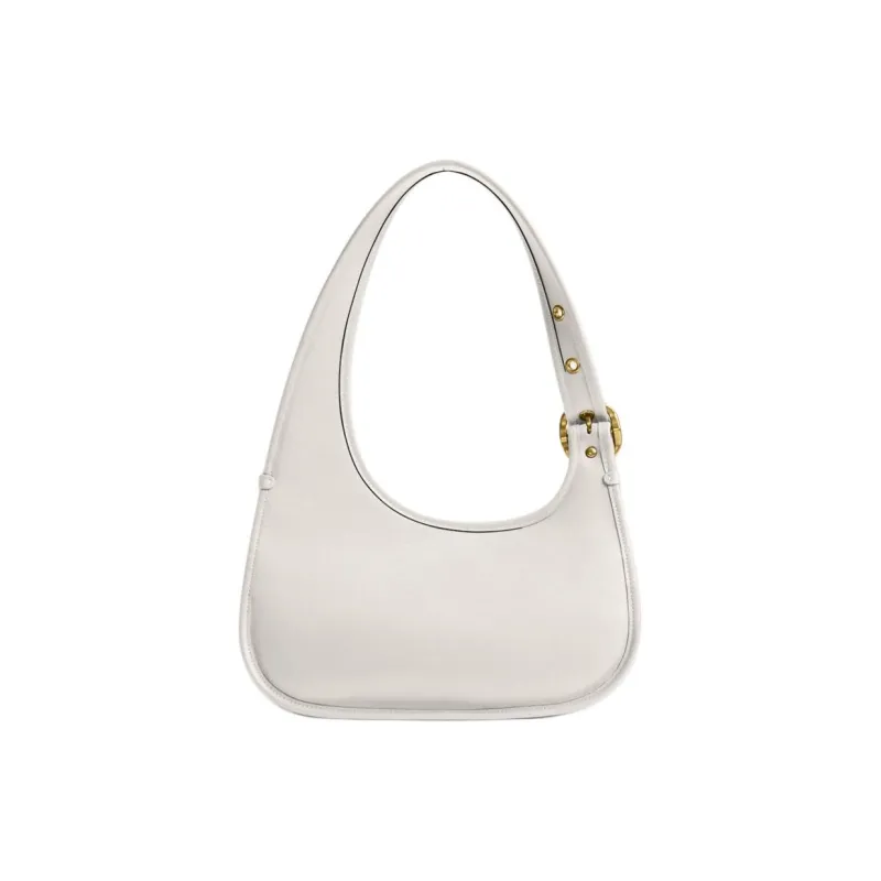 COACH Cashin Cow Leather Shoulder Bag Tubas Women's Chalk White-2