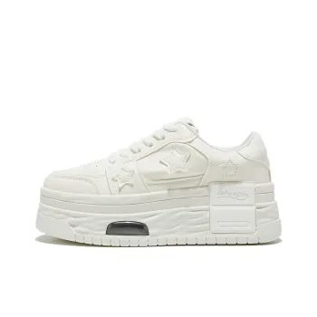 Little Red Man Low Top Skateboard Shoes Women's