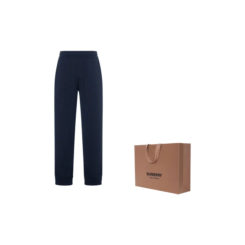 Burberry FW22 Knitted Sports Pants Men's Marine Blue-7