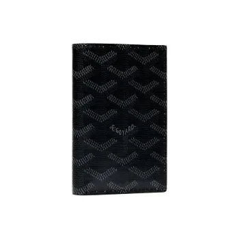 GOYARD Saint Pierre Canvas Card Holder Unisex Pitch Black