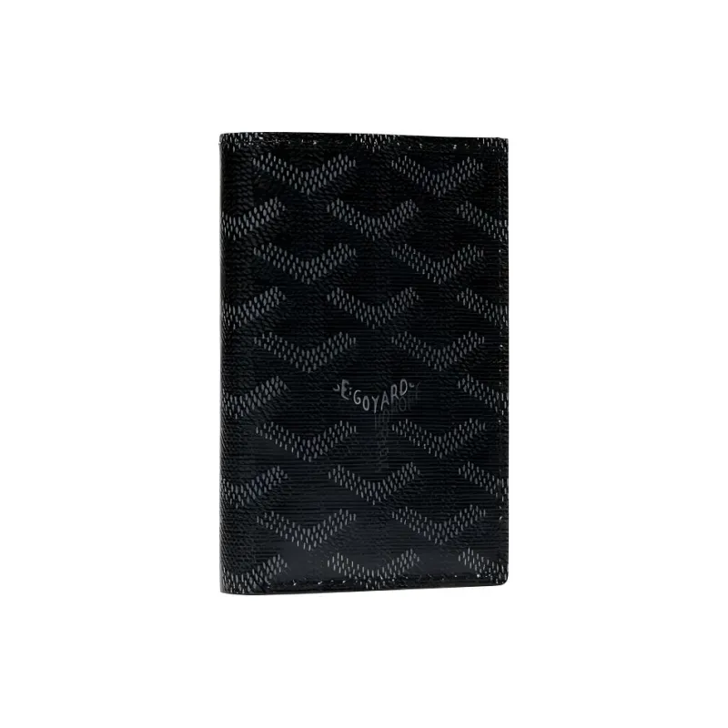 GOYARD Saint Pierre Canvas Card Holder Unisex Pitch Black-0