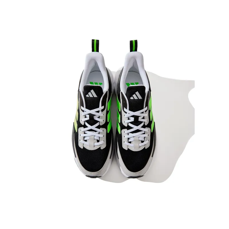 Adidas ALL DAY POWER Anti Slip Wear Resistant Low Top Running Shoes Unisex Black White-3