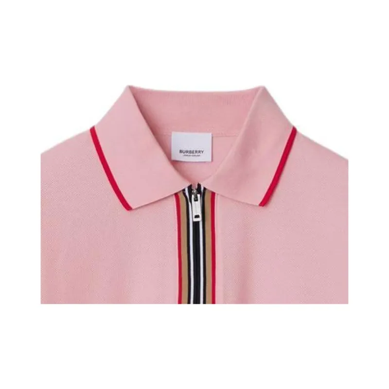 Burberry FW24 Polo Shirt Men's Soft Floral Pink-1