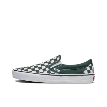 Slip On Classic Vans 'Checkerboard Scarab Green'