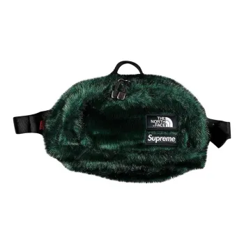 Supreme The North Face Faux Fur Fanny Pack Unisex Green