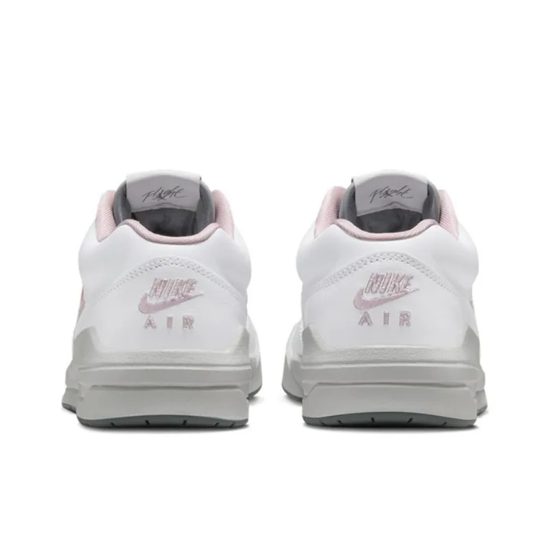 Jordan Stadium 90 Anti-Slip Wear-Resistant Low-Top Basketball Shoes Women's White Gray Pink-2