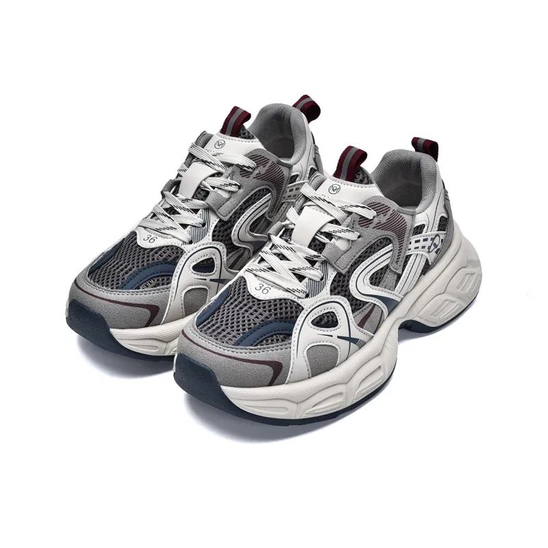MISTERY Breathable Lightweight Low-Top Chunky Sneakers Women's-8