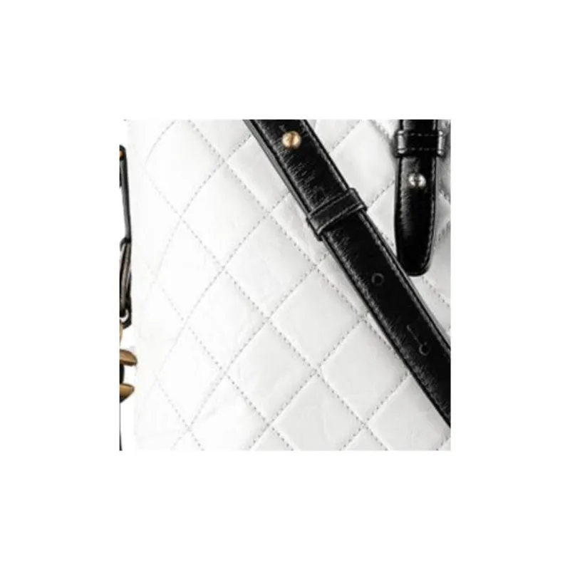 CHANEL Gabrielle Calfskin Handbag, Shoulder Bag, Crossbody Bag Tubas Women's White-2