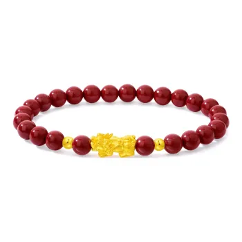 YUFENGXI Reconstructed Cinnabar Bracelets Women's