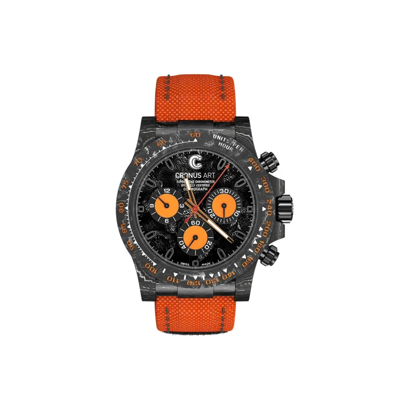 CRONUSART Cross Ditan Na Automatic Mechanical Movement Canvas Strap Watch Men's Watches White Dial-7