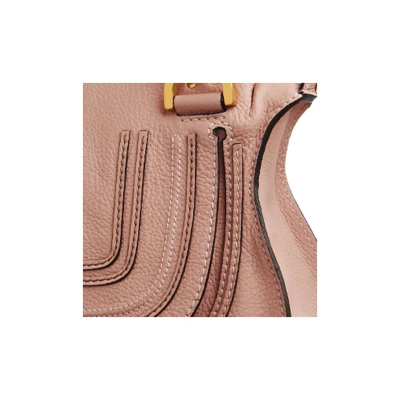 Chloe Marcie Calfskin Shoulder Bags Handbags Small Size Women's Pink-2