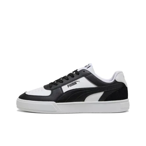PUMA Caven Breathable Low Top Skateboard Shoes Unisex Black White