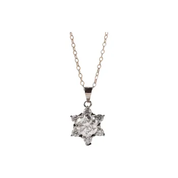 Stone On The Line S925 Sterling Silver Moissanite Necklaces Women's