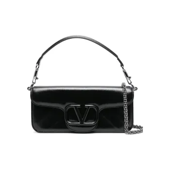 Valentino GARAVANI Calfskin Shoulder Bag, Crossbody Bag, Handbag Women's Black