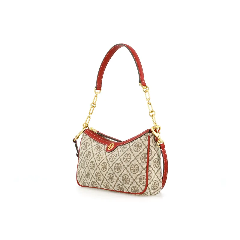 TORY BURCH Fabric Shoulder Bag Women's Hazelnut Brown Red-1