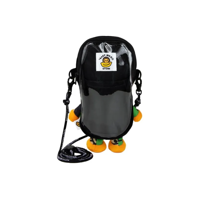 A BATHING APE Baby Milo Plush Mobile Bag Green-1