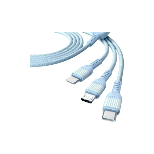 X-IT All-in-one Cable Charging Cord 66W Fast Charge Compatibility With Apple Huawei Android Cell Phone 1-to-3 Cable