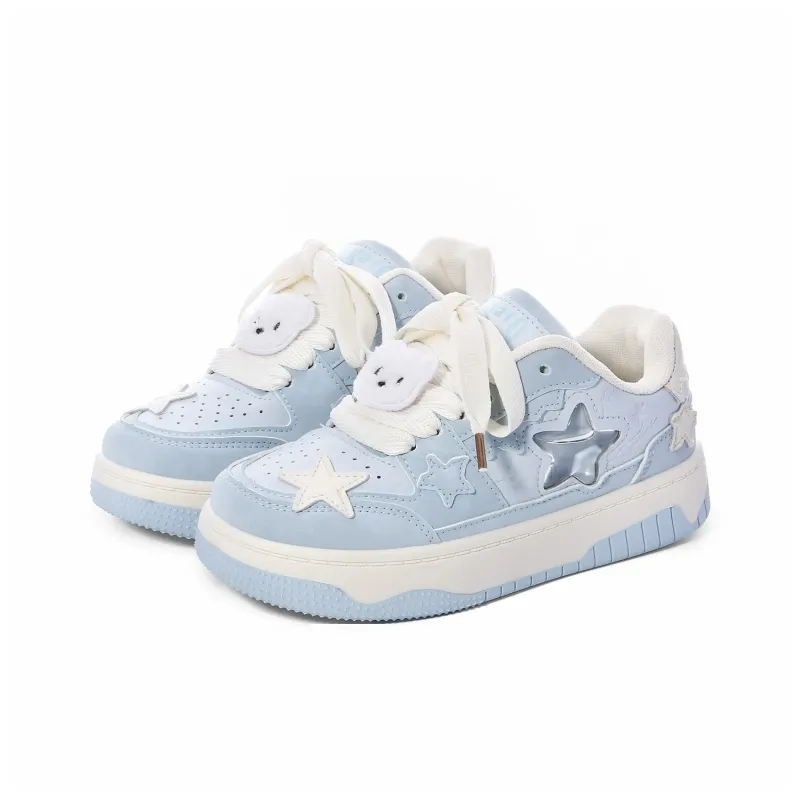 OAOQ Cushioning, Abrasion Resistant, Lightweight, And Breathable Low Top Skateboard Shoes Women's-7