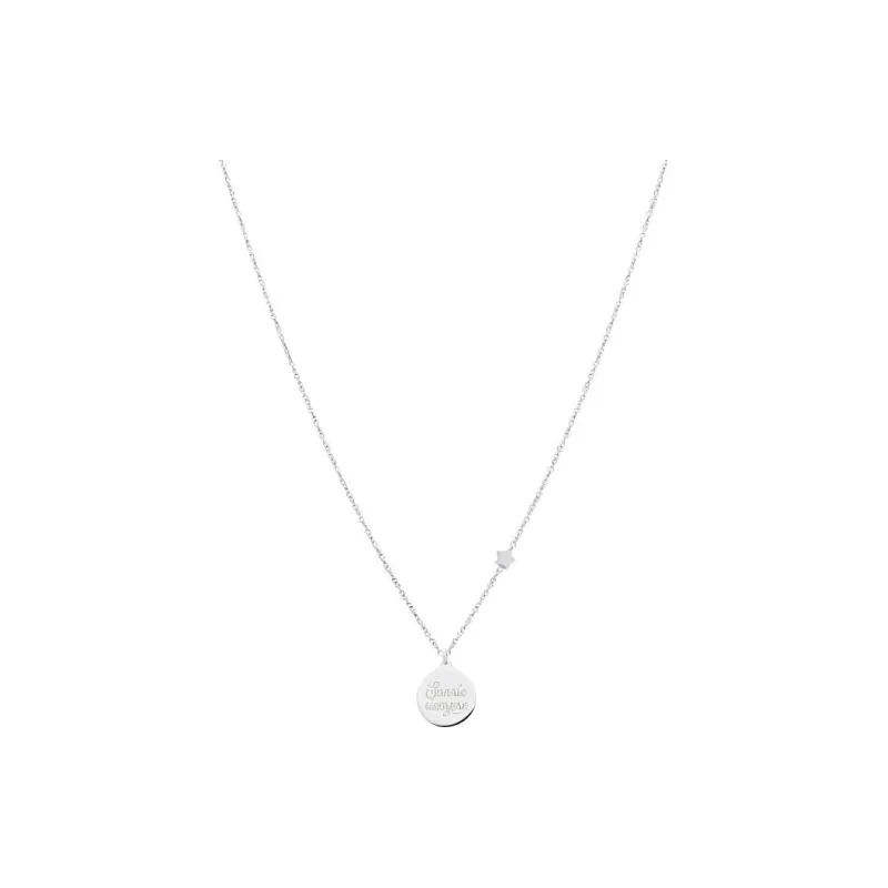 Mr Wonderful Steel 925 Sterling Silver, Silver Plated Necklaces Women's Silver-0