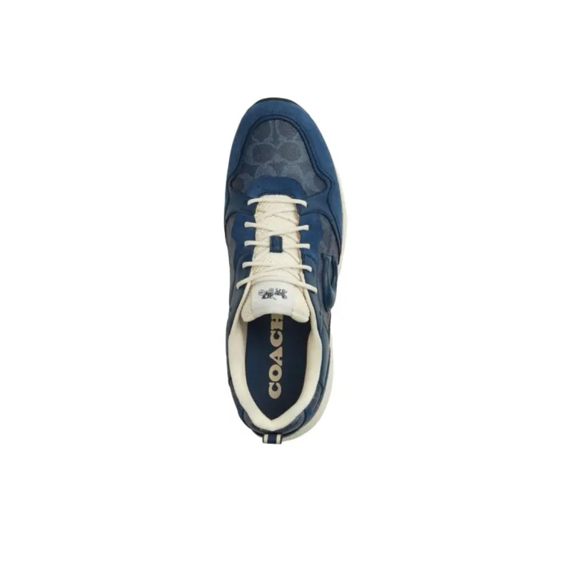 COACH STRIDER Low Top Casual Shoes Men's Dark Blue-4