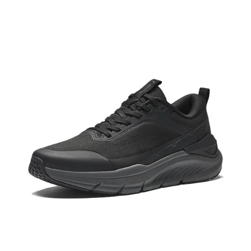 CHAOJIANTA Anti Slip Wear Resistant Low Top Casual Running Shoes Men's Basic Black-1