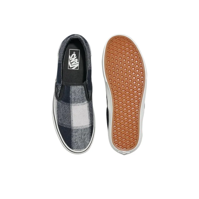Slip On Classic Vans 'Brushed Plaid Black White'-3
