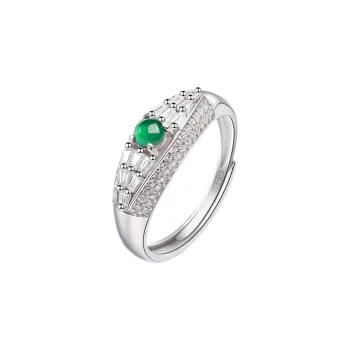 Oriental Jade Ice Glutinous Rings Women's