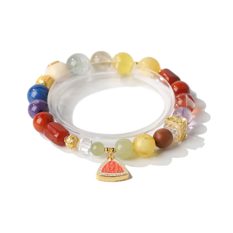 YUANYUANRUYI South Red Agate Bracelets Unisex-1