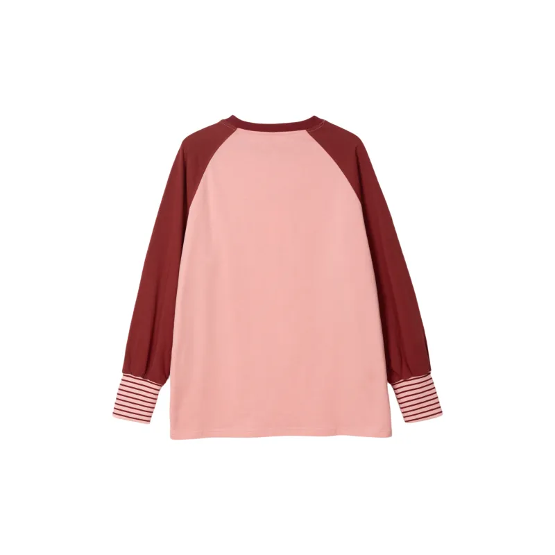 FAWENXIANGZI T Shirt Women's Pink-1