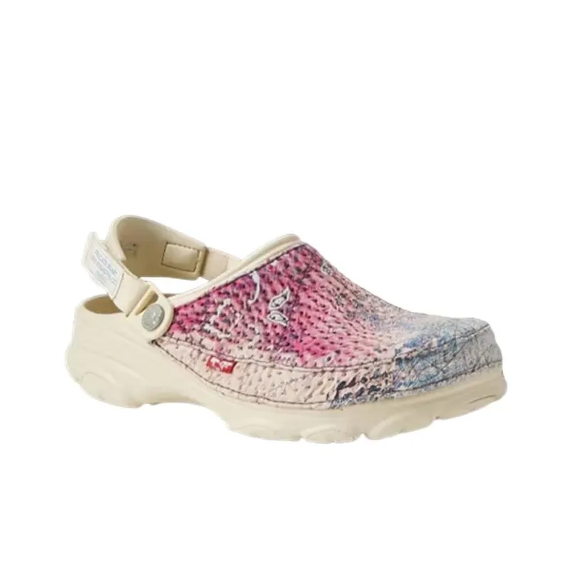 Levi’s X PROLETA RE ART x Crocs Antibacterial Slip-Resistant Optimized Unisex Pink-1